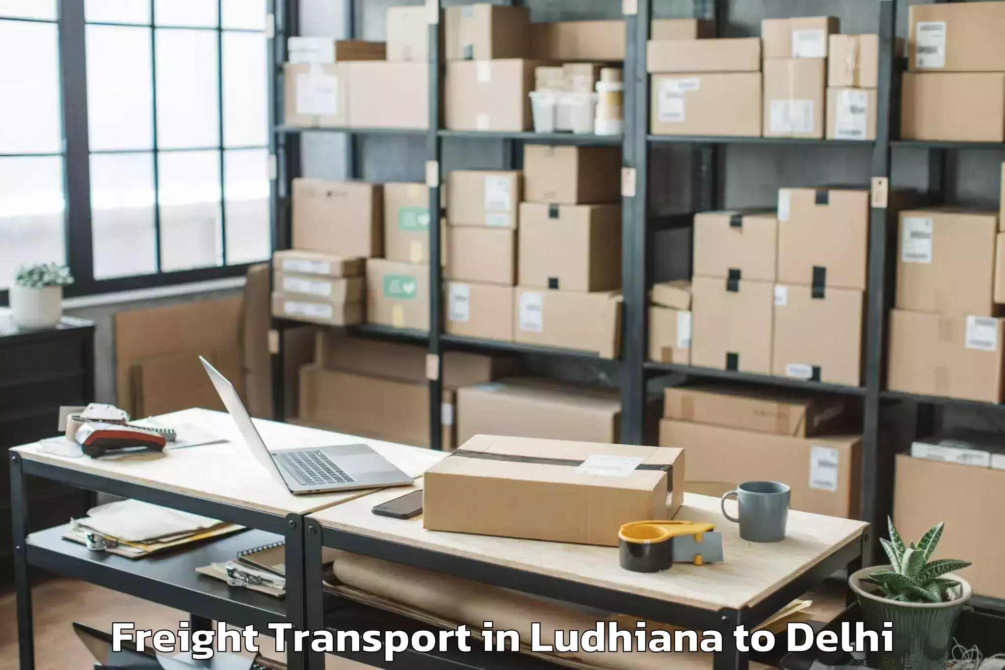 Top Ludhiana to Ambience Mall Vasant Kunj Freight Transport Available